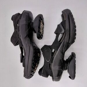 Z-Coil Womens 7 Sidewinder Sandald Black Strap Orthopedic Footwear Adjustable